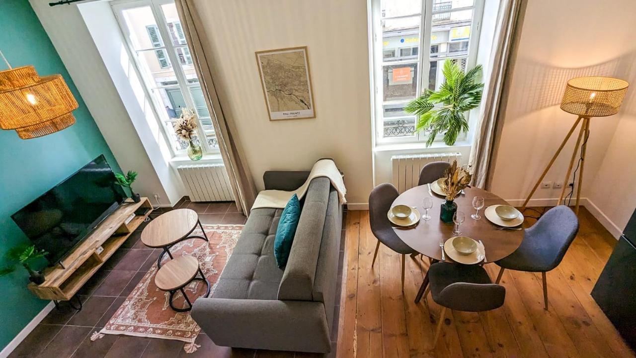 Cosy Calypso 2Ch - Quartier Des Halles & Parking 波城 外观 照片